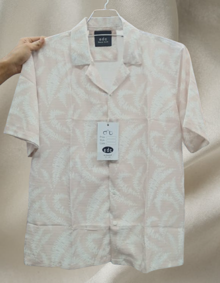 ট্রেন্ডি টেক্সচার ডিজাইন হাফ হাতা শার্ট