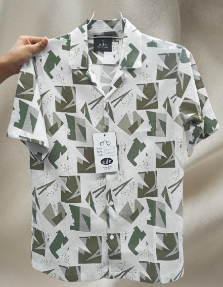 ট্রেন্ডি টেক্সচার ডিজাইন হাফ হাতা শার্ট